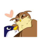 owl and penguin（個別スタンプ：19）
