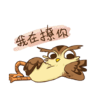 owl and penguin（個別スタンプ：26）