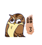 owl and penguin（個別スタンプ：32）