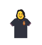 man yellow face（個別スタンプ：3）