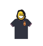 man yellow face（個別スタンプ：5）