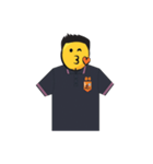 man yellow face（個別スタンプ：12）