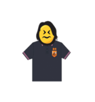man yellow face（個別スタンプ：14）