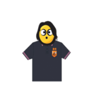 man yellow face（個別スタンプ：15）
