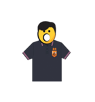 man yellow face（個別スタンプ：16）