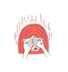 Red-Hair Drama Queen（個別スタンプ：6）