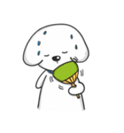 Pungza Happy little white dog（個別スタンプ：23）