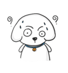 Pungza Happy little white dog（個別スタンプ：25）