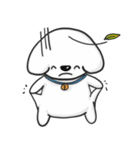Pungza Happy little white dog（個別スタンプ：27）