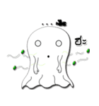 Ghost blanket ><（個別スタンプ：6）