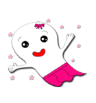 Ghost blanket ><（個別スタンプ：16）