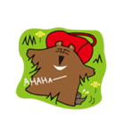 山びとの日常に使えるスタンプ（クマ）（個別スタンプ：21）