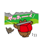 山びとの日常に使えるスタンプ（クマ）（個別スタンプ：27）