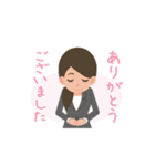 動く！女性ファイナンシャルプランナー（個別スタンプ：6）