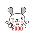 Mr. Rabbit Super cute！（個別スタンプ：4）