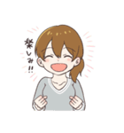 いろいろな女の子のためのスタンプ（個別スタンプ：21）