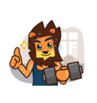 Bro Lion（個別スタンプ：15）