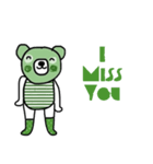 Happy Greeny Bear (Eng)（個別スタンプ：10）