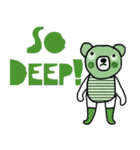 Happy Greeny Bear (Eng)（個別スタンプ：11）