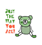 Happy Greeny Bear (Eng)（個別スタンプ：15）