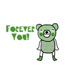 Happy Greeny Bear (Eng)（個別スタンプ：19）