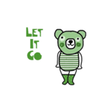 Happy Greeny Bear (Eng)（個別スタンプ：20）