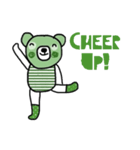 Happy Greeny Bear (Eng)（個別スタンプ：32）