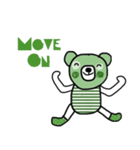 Happy Greeny Bear (Eng)（個別スタンプ：33）