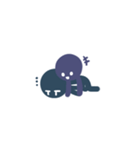 blue and purple（個別スタンプ：11）