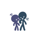 blue and purple（個別スタンプ：12）