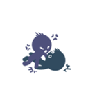 blue and purple（個別スタンプ：16）