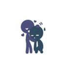 blue and purple（個別スタンプ：19）