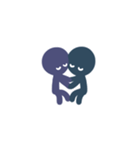 blue and purple（個別スタンプ：21）