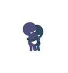 blue and purple（個別スタンプ：22）
