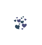 blue and purple（個別スタンプ：24）