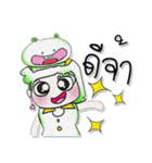 Miss. Yani and Frog..^^（個別スタンプ：1）