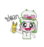 Miss. Yani and Frog..^^（個別スタンプ：35）