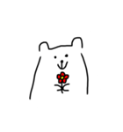 しろいろのくま（個別スタンプ：2）