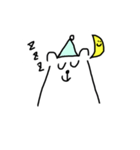 しろいろのくま（個別スタンプ：5）