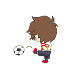 ちっちゃいサッカーボーイ（個別スタンプ：1）