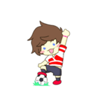 ちっちゃいサッカーボーイ（個別スタンプ：9）
