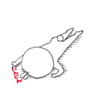 ちょっとふとましいうささん（個別スタンプ：16）