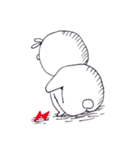 ちょっとふとましいうささん（個別スタンプ：19）