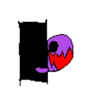 ドットキャラクターズ 紫の影（個別スタンプ：16）