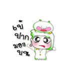 ^__^ ！ My name is.Yani....Frog.（個別スタンプ：9）