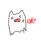 【日常でも使える！】可愛いオバケ猫♥（個別スタンプ：2）