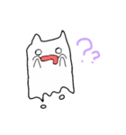 【日常でも使える！】可愛いオバケ猫♥（個別スタンプ：3）