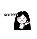 Girl ghost with white coat（個別スタンプ：2）