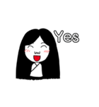 Girl ghost with white coat（個別スタンプ：4）