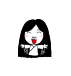Girl ghost with white coat（個別スタンプ：6）